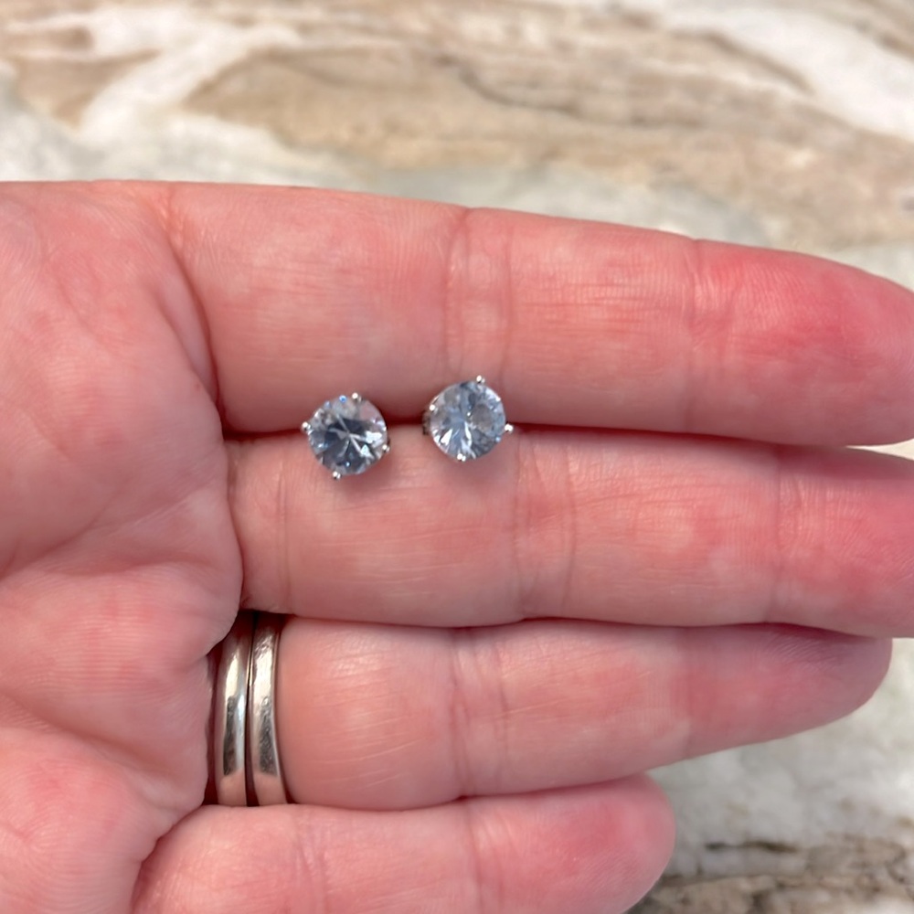 Blue Topaz Stud earrings